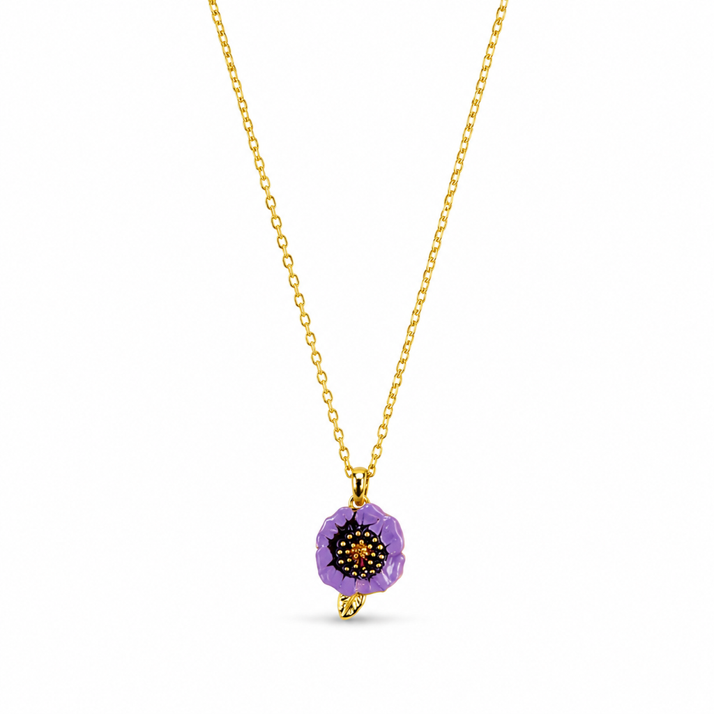 Violet Blossom Necklace