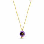 Violet Blossom Necklace