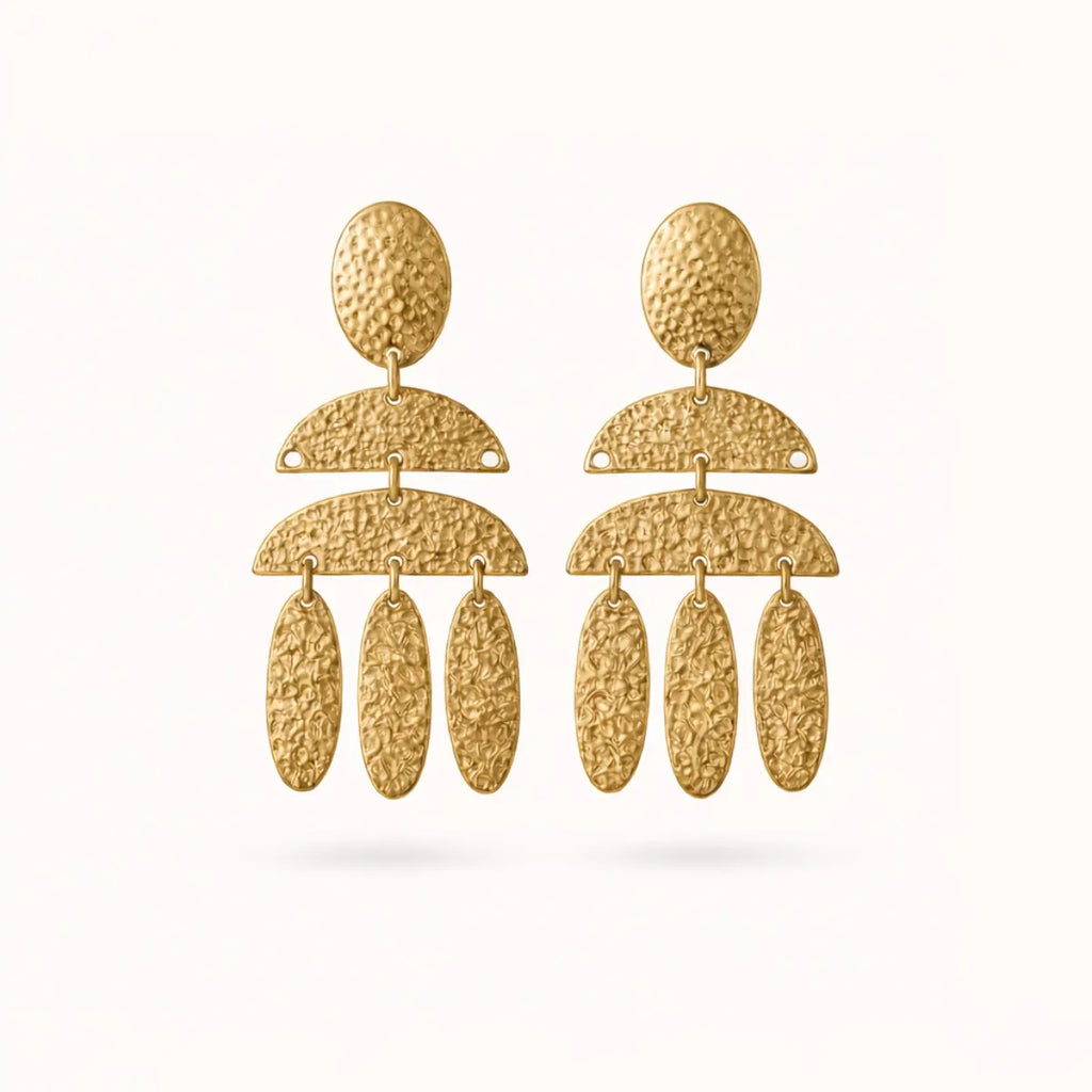 Amira Statement Earrings – 18K Gold Plated