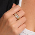 Zircon Buckle Adjustable Ring