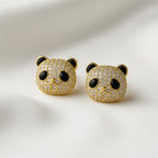 panda earrings image 3 90%