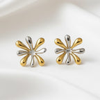 dual tone earrings image 3 85%