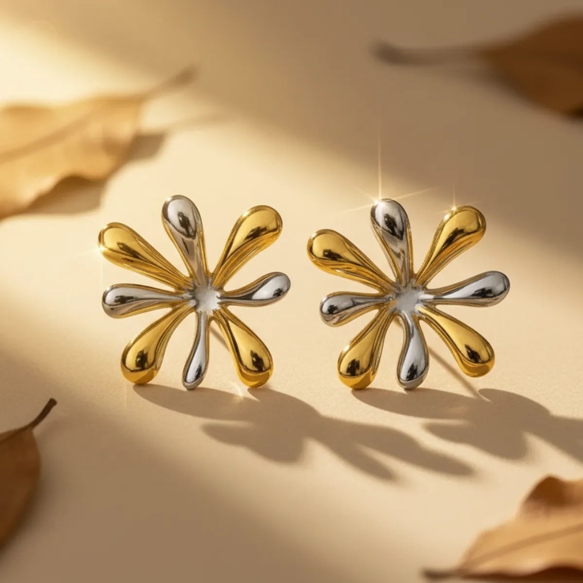 Twilight Gold & Silver Earrings 80%