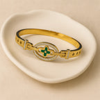 green clover studded bracelet 85%