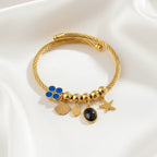 charms with semi precious stone bracelet% 90