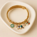 Elephant charms bracelet 85%