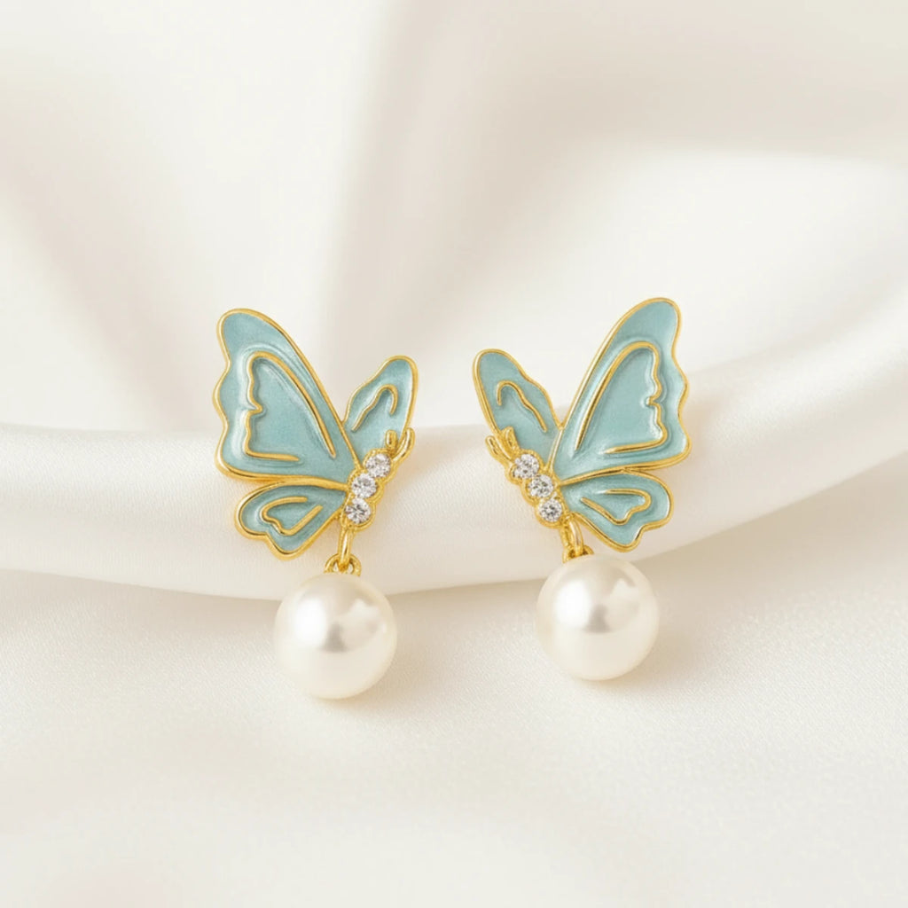 Butterfly Earrings Image 3 90%
