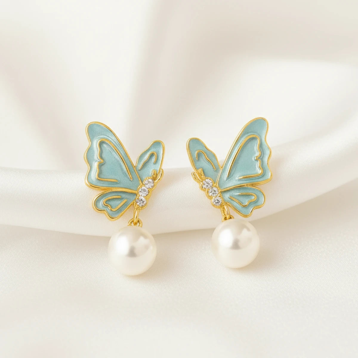 Butterfly Earrings Image 3 90%