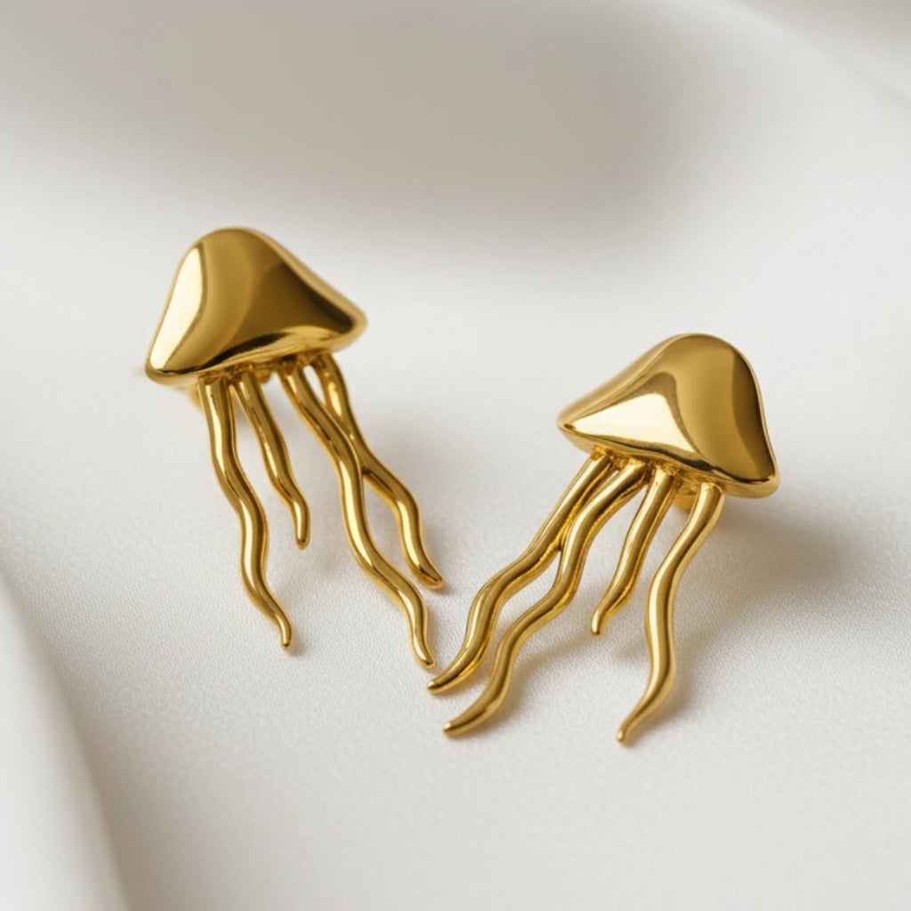 Jellyfish earrings image 3 90%