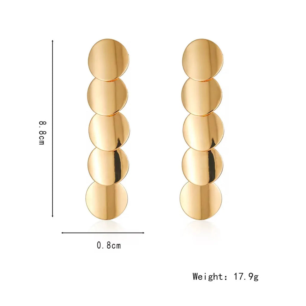 Daisy Dangle Statement Earrings– 18K Gold Plated