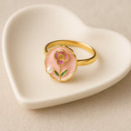 Rosie Adjustable Ring– 18K Gold Plated