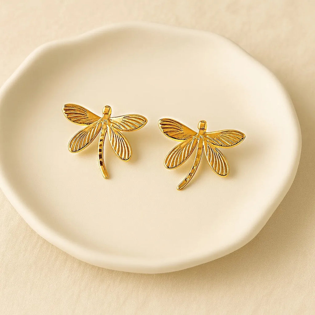 Dragonfly earring picsart 80%