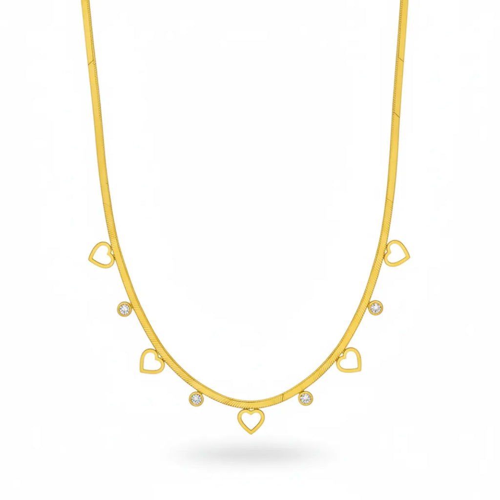Angela Zircon Necklace– 18K Gold Plated