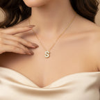 S initials necklace model 90%