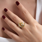 Melody Zircon Adjustable Ring