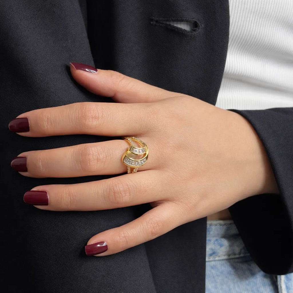 Melody Zircon Adjustable Ring