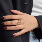 Melody Zircon Adjustable Ring