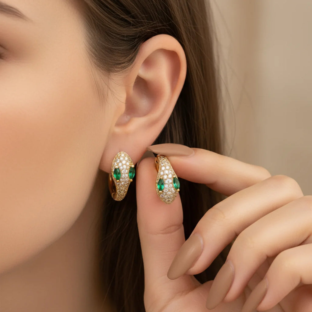 Serpent earrings 85%