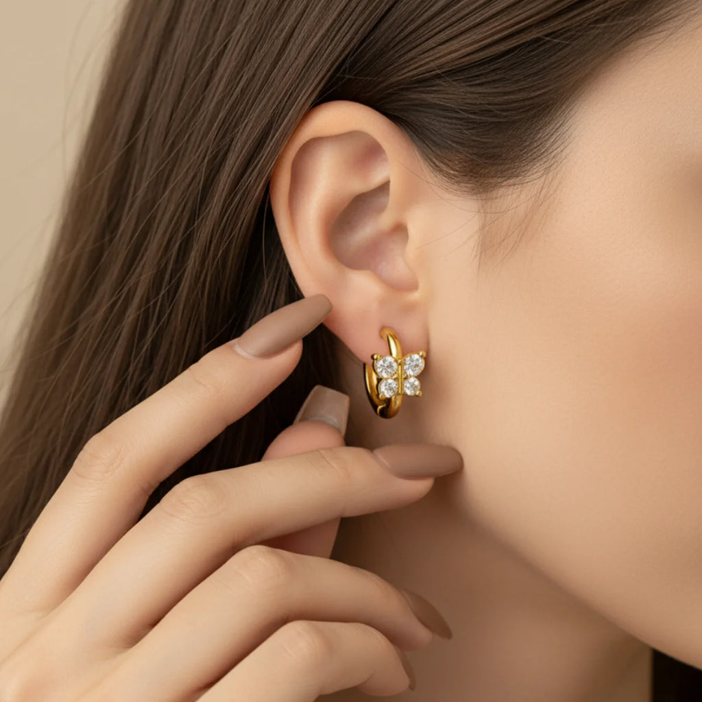 Butterfly earrings model 85%
