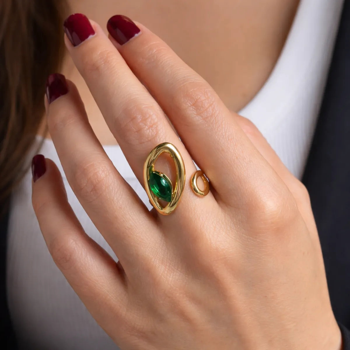 Cove Statement Adjustable Ring