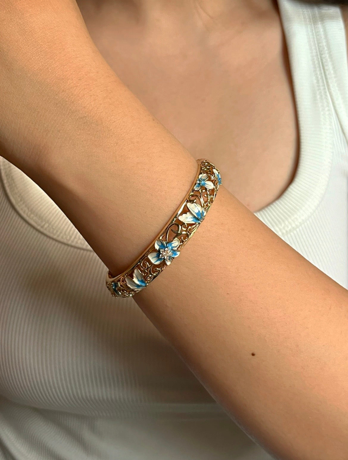 Aqua Flora Bracelet