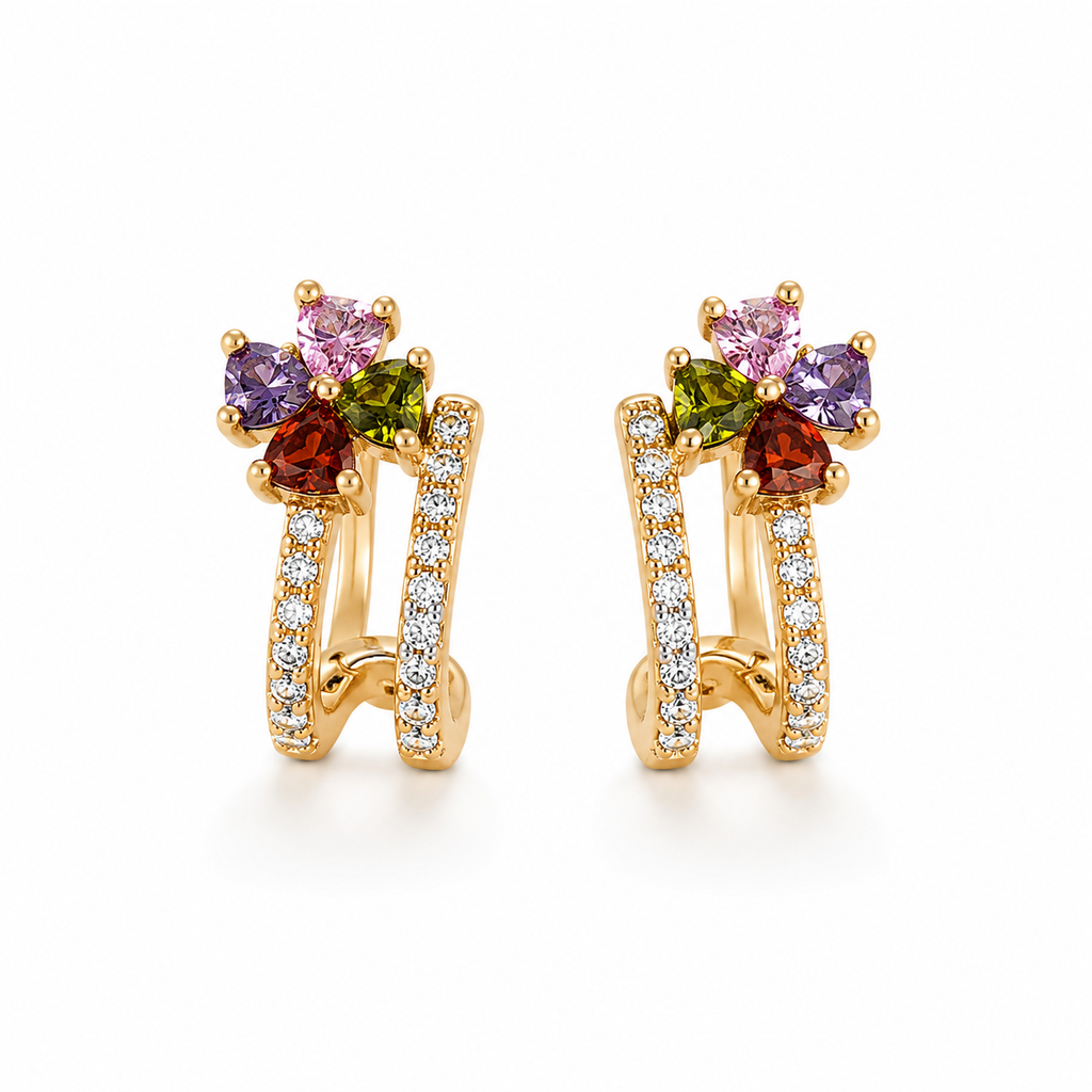 Bloom Huggie Earrings