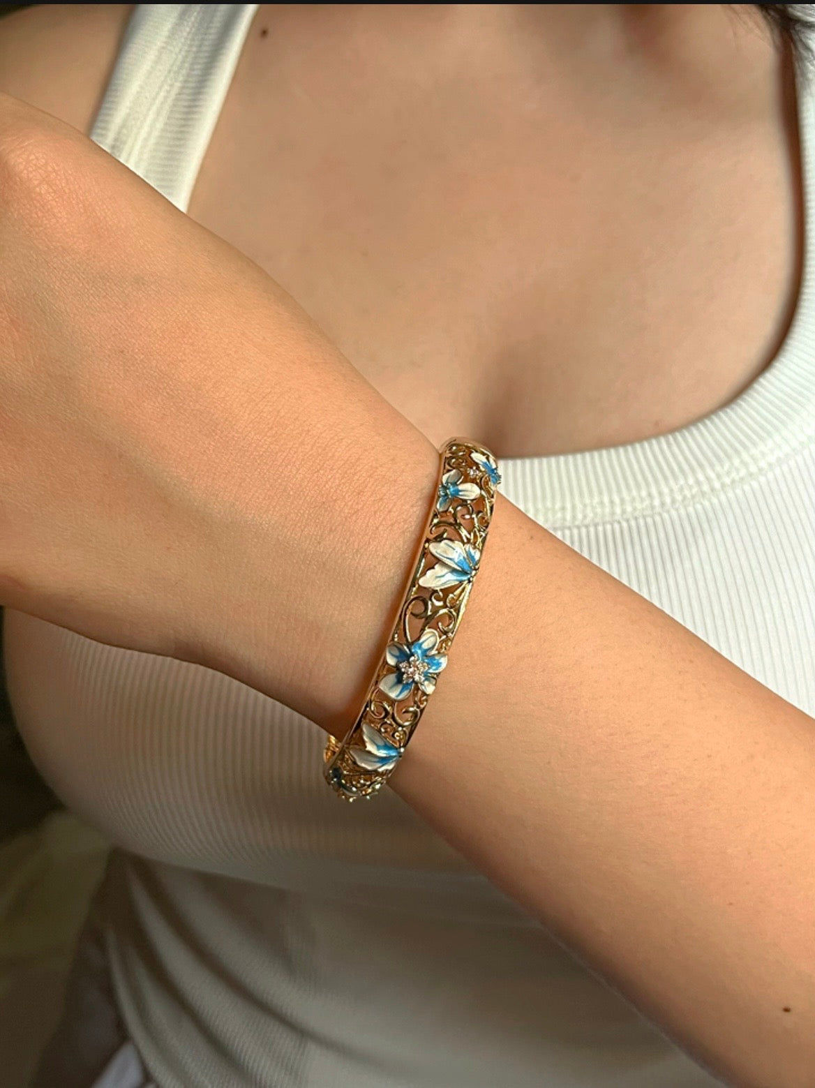 Aqua Flora Bracelet