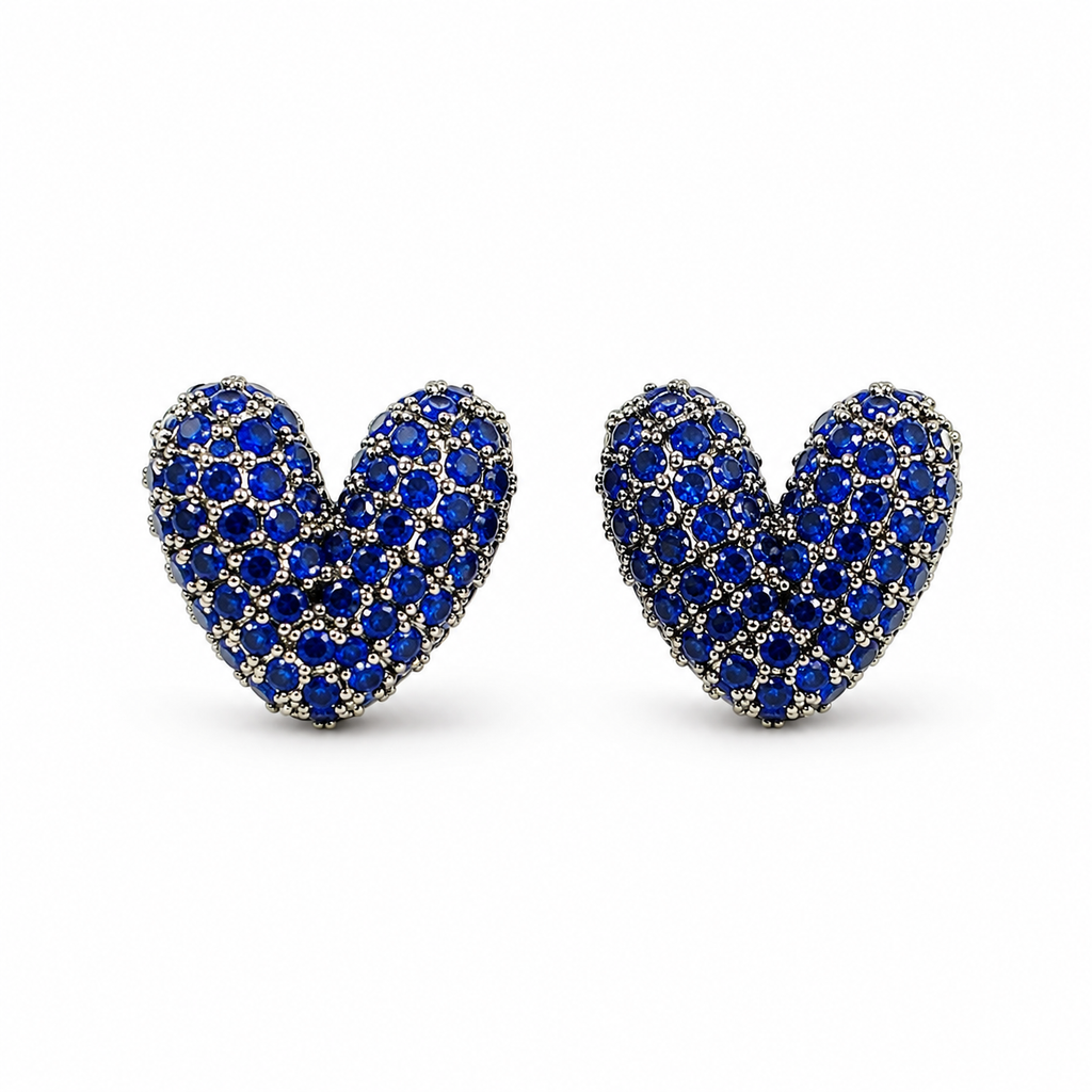 Amour Heart Stud Earrings