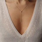 Trio Diamond Lariat Necklace
