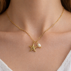 Pearl Starfish Necklace