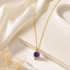 Violet Blossom Necklace
