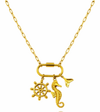 Seahorse  Charm Necklace