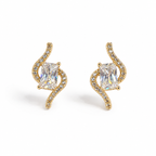 Swirl Crystal Earrings