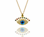 Evil Eye Zircon Studded Necklace