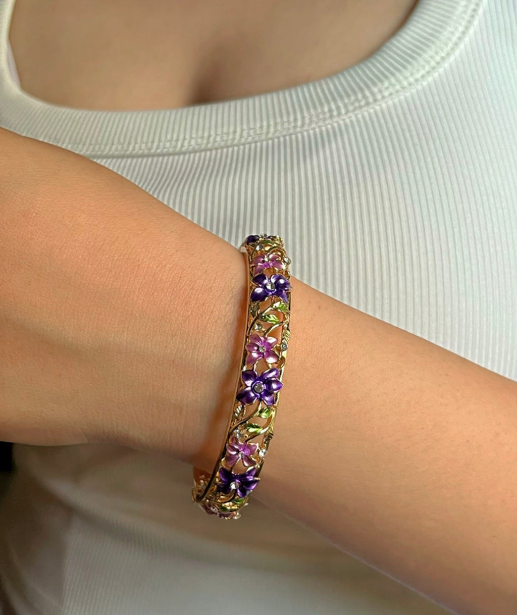 Lavender Noir Bracelet