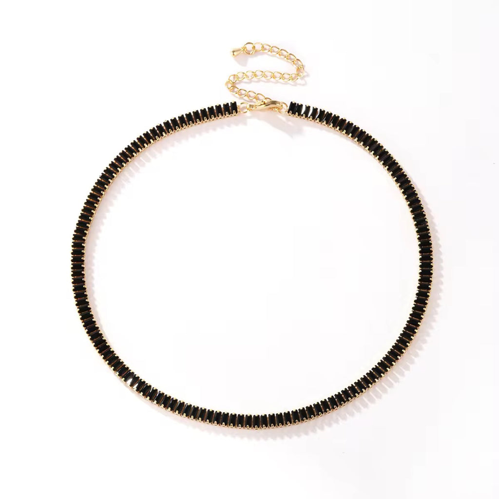 Black Zircon Tennis Bracelet
