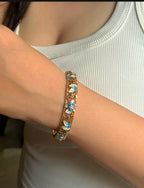 Aqua Flora Bracelet