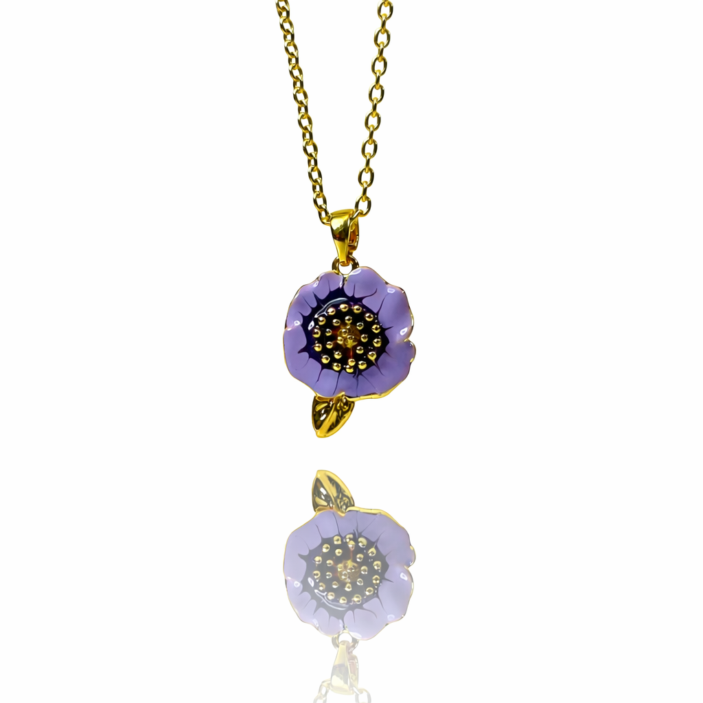 Violet Blossom Necklace