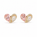 Blush Heart Earrings