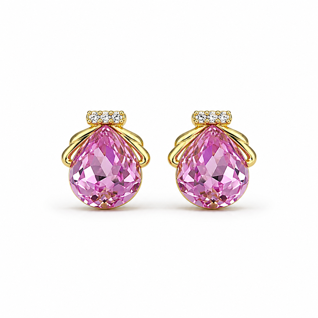 Teardrop Solitaire Earrings