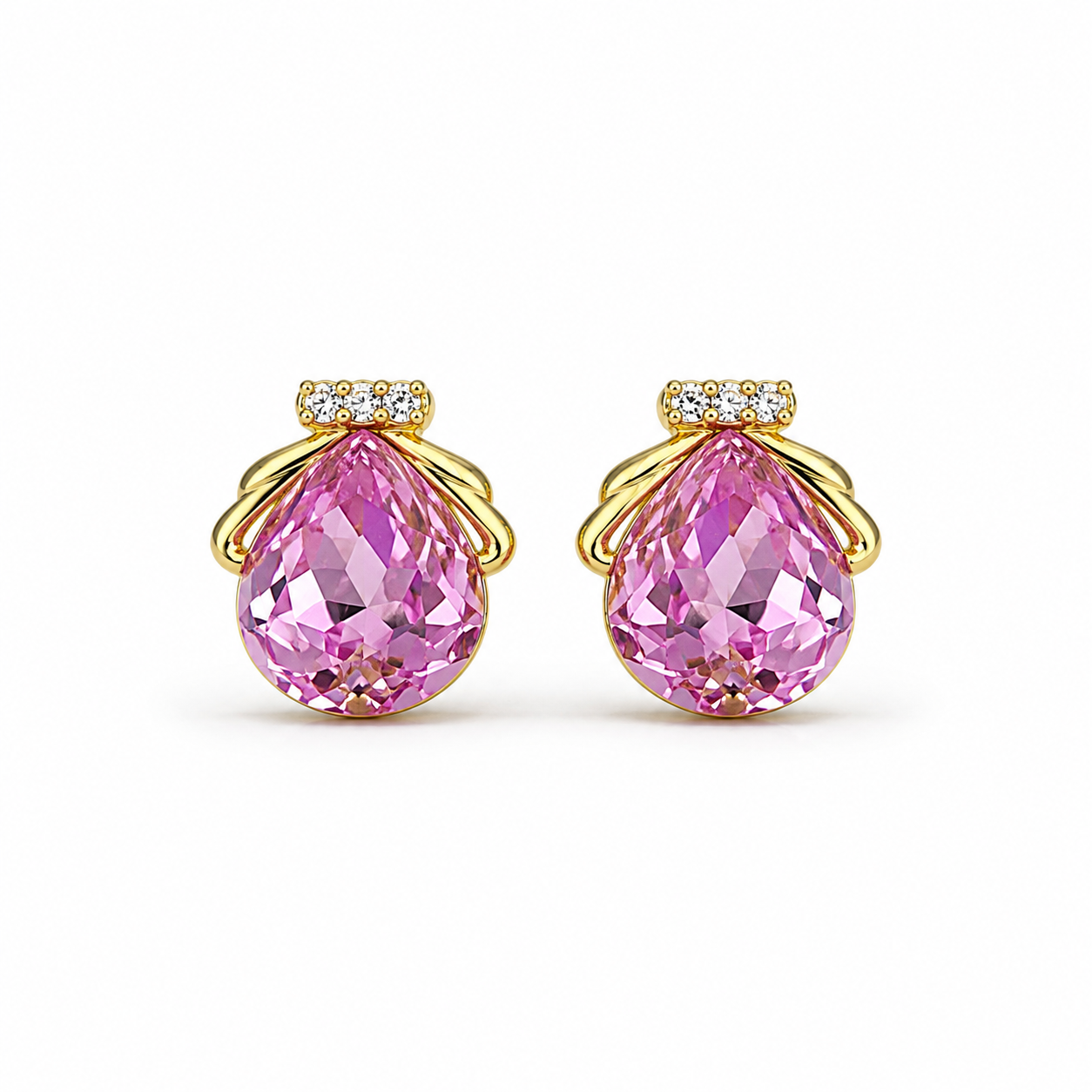 Teardrop Solitaire Earrings