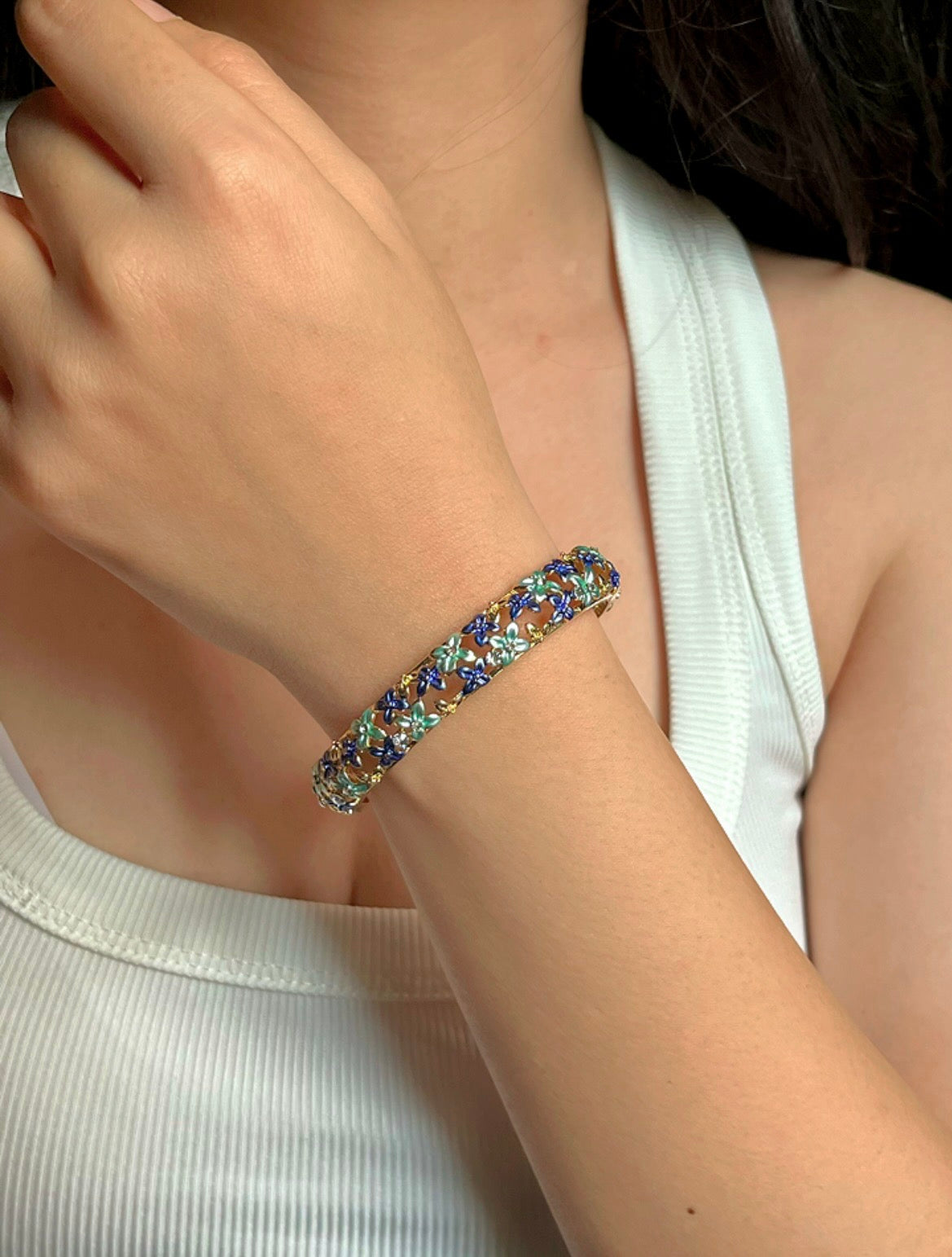 Blue Bloom Bracelet