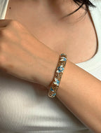 Aqua Flora Bracelet