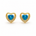 Heart Halo Earrings