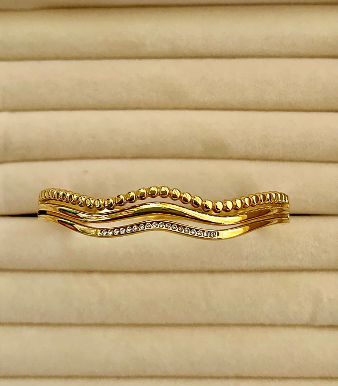 Golden Wave Bracelet