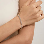 Double Layer Tennis Bracelet
