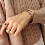 Purple Baguette Tennis Bracelet