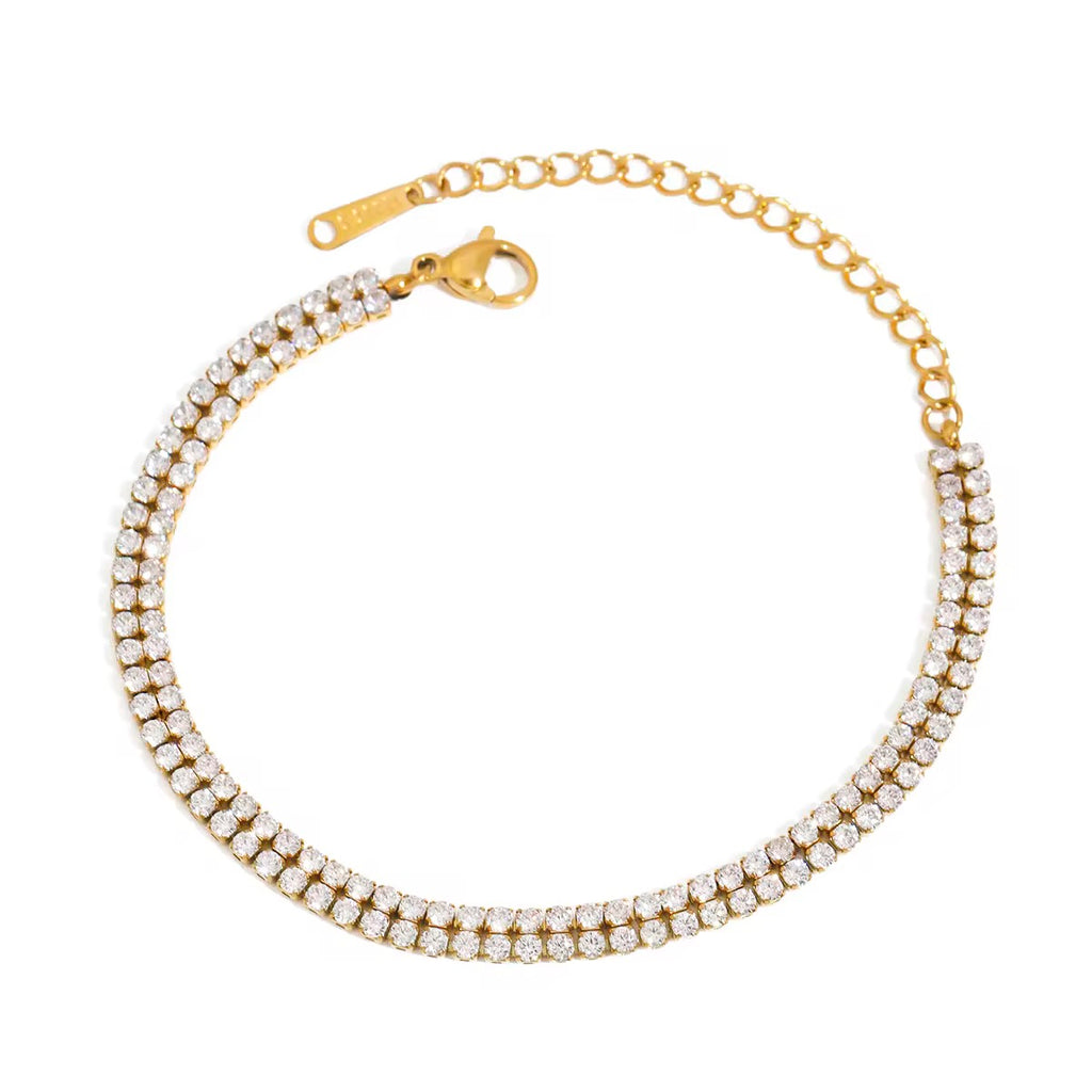 Double Layer Tennis Bracelet