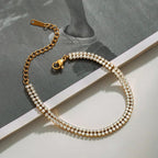 Double Layer Tennis Bracelet