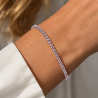 Dainty Pink Tennis Bracelet